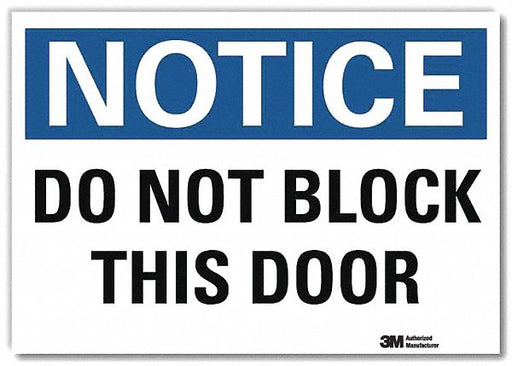 Notice Sign 10x14in Reflective Sheeting