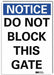 Notice Sign 14x10in Reflective Sheeting