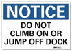 Notice Sign 7 in x 10 in Aluminum