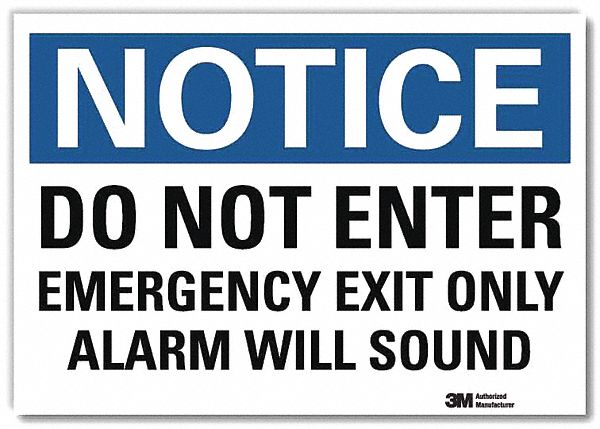 Notice Sign 7inx10in Reflective Sheeting