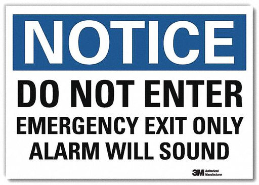 Notice Sign 10x14in Reflective Sheeting