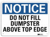Notice Sign 10 in x 14 in Aluminum