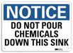 Notice Sign 10 in x 14 in Aluminum