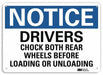 Notice Sign 7 in x 10 in Plastic