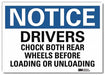 Notice Sign 7 in x 10 in Rflct Sheeting