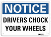 Notice Sign 7 inx10 in Plastic
