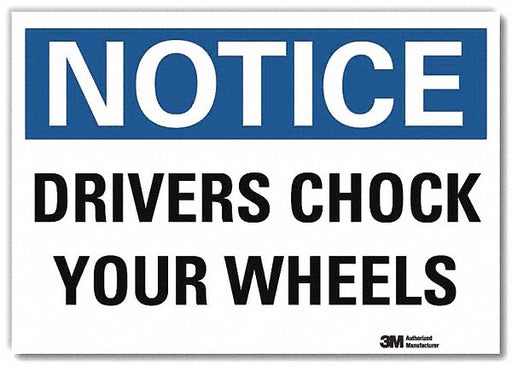 Notice Sign 7inx10in Reflective Sheeting
