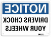Notice Sign 7 in x 10 in Plastic