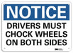 Notice Sign 7 in x 10 in Aluminum