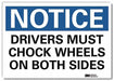 Notice Sign 5 in x 7 in Rflct Sheeting
