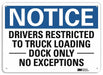 Notice Sign 10 inx14 in Aluminum
