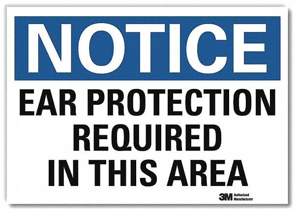 Notice Sign 10 in x 14 in Rflct Sheeting