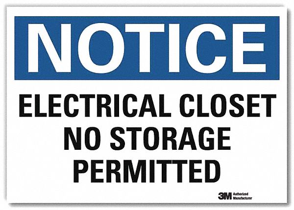 Notice Sign 10inx14in Reflctv Sheeting