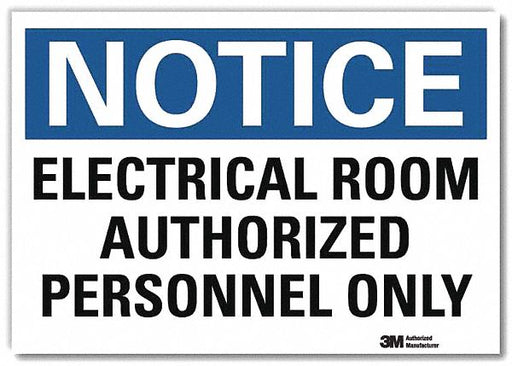 Notice Sign 7inx10in Reflective Sheeting