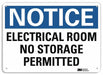 Notice Sign 10 inx14 in Aluminum