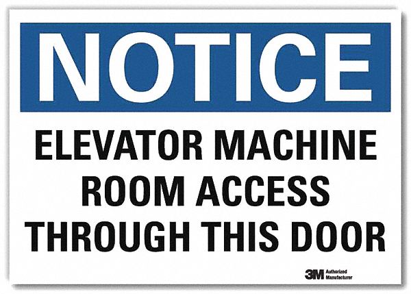 Notice Sign 5inx7in Reflective Sheeting