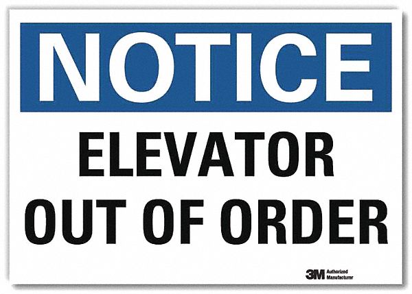 Notice Sign 10 in x 14 in Rflct Sheeting