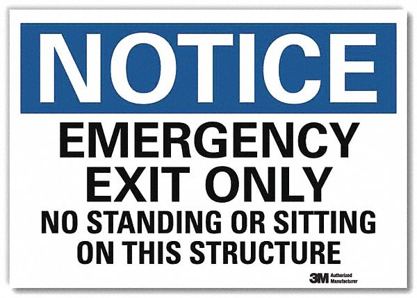 Notice Sign 7inx10in Reflective Sheeting