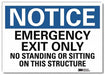 Notice Sign 5x7in Reflective Sheeting