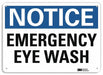 Notice Sign 10 in x 14 in Plastic
