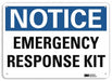 Notice Sign 10 in x 14 in Plastic