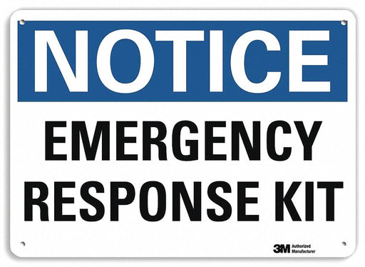 Notice Sign 7 in x 10 in Aluminum