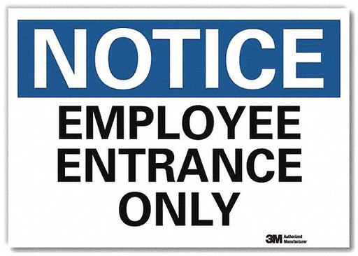 Notice Sign 7inx10in Reflective Sheeting