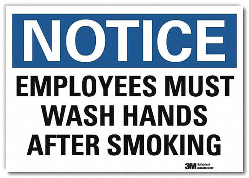 Notice Sign 7inx10in Reflective Sheeting
