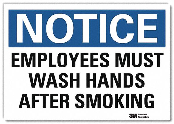 Notice Sign 7inx10in Reflective Sheeting