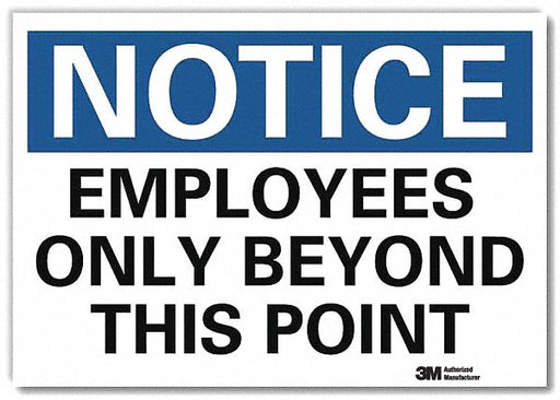 Notice Sign 7inx10in Reflective Sheeting