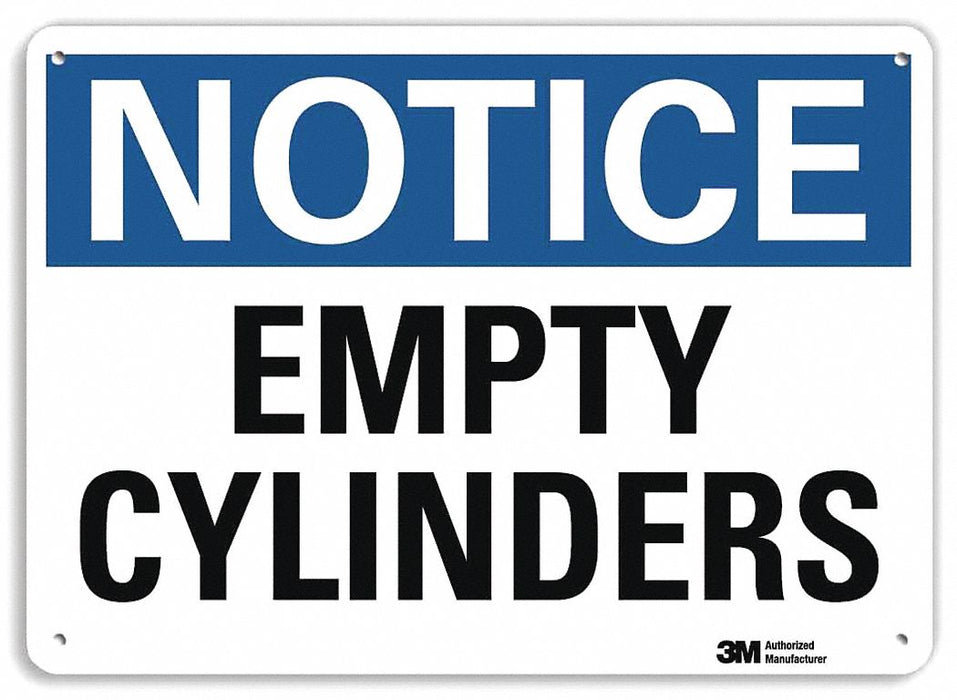Notice Sign 7 inx10 in Plastic