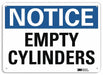 Notice Sign 7 in x 10 in Aluminum