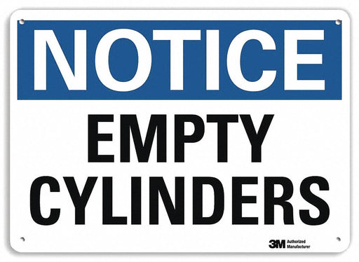 Notice Sign 7 in x 10 in Aluminum