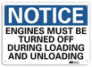 Notice Sign 7 in x 10 in Plastic
