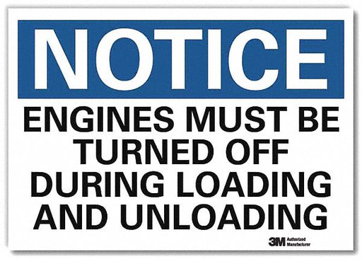 Notice Sign 10inx14in Reflctv Sheeting