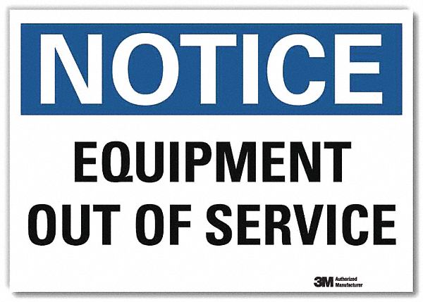 Notice Sign 7inx10in Reflective Sheeting