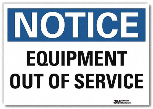 Notice Sign 5inx7in Reflective Sheeting