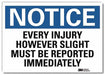 Notice Sign 5 in x 7 in Rflct Sheeting