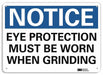 Notice Sign 10 in x 14 in Aluminum