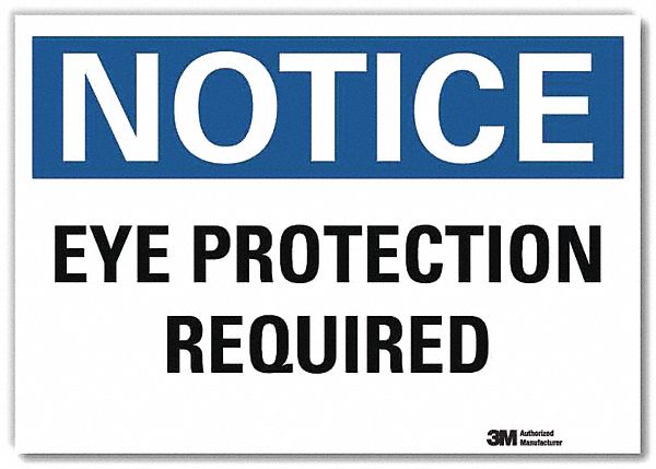Notice Sign 5 in x 7 in Rflct Sheeting