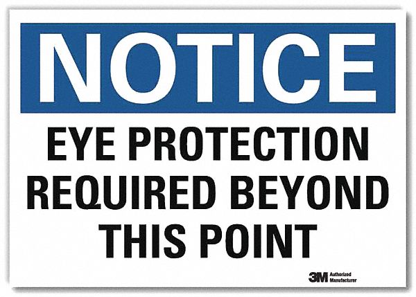 Notice Sign 7inx10in Reflective Sheeting