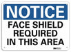 Notice Sign 10 inx14 in Plastic