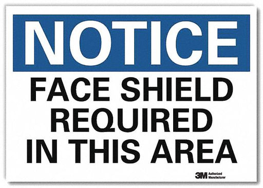 Notice Sign 7 in x 10 in Rflct Sheeting