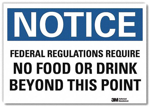 Notice Sign 5inx7in Reflective Sheeting