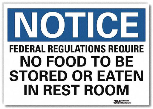 Notice Sign 10x14in Reflective Sheeting