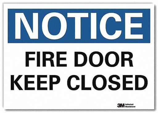 Notice Sign 7inx10in Reflective Sheeting