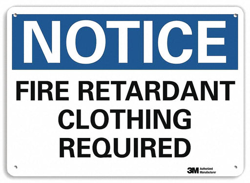 Notice Sign 7 inx10 in Plastic