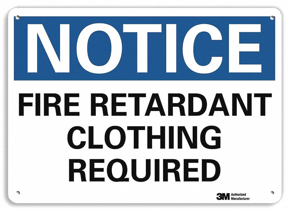 Notice Sign 10 inx14 in Aluminum