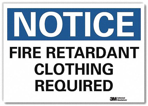 Notice Sign 5 in x 7 in Rflct Sheeting