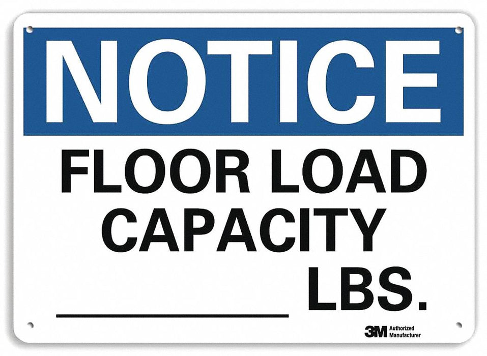 Notice Sign 7 inx10 in Plastic